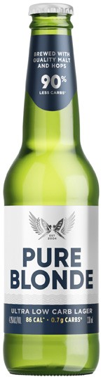 Pure Blonde Ultra Low Carb Lager Bottles 24x330mL