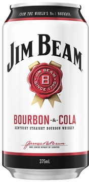 Jim Beam White & Cola Cans 6x375mL