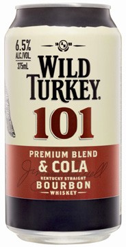Wild Turkey & Cola 101 Cans 10x375mL