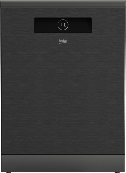 Beko 16 Place Setting Freestanding Dishwasher Autodose, Auto Door Opening, Dark Stainless