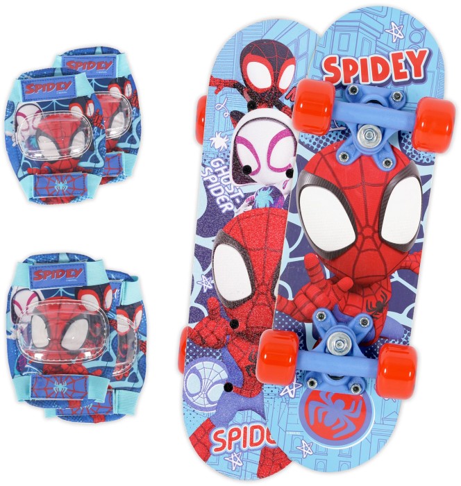 Disney Junior Marvel Spidey and his Amazing Friends Skateboard Combo Set