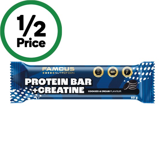 Famous Nutrition Protein + Creatine Bar 60g~
