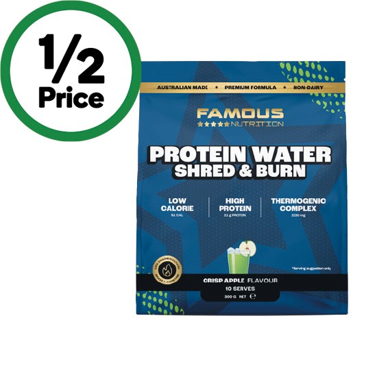 Famous Nutrition Shred & Burn Protein Water 300g~
