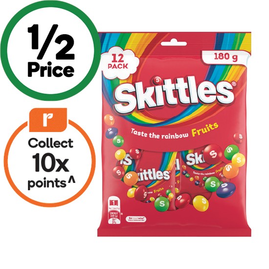 Skittles Sharepack 180g Pk 12
