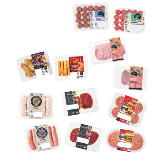 Woolworths Meatball Varieties 400g, Plain Chicken Tenders or Roasted Garlic Tenders 400g with RSPCA Approved Chicken, Australian Pork Sizzle Steak 400g or Pork Loin Medallion 250g, Premium Butcher Style Sausage Varieties 450g-500g, Marinated BBQ Beef or Lamb Steaks 270-300g, Beef Classic, Slider, Smash or Stacker Burgers 400-500g