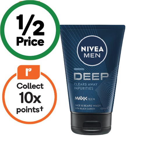 Nivea Men Deep Face & Beard Wash 100ml