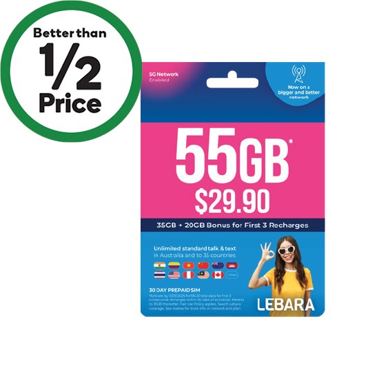 Lebara $29.90 Starter PackΔ
