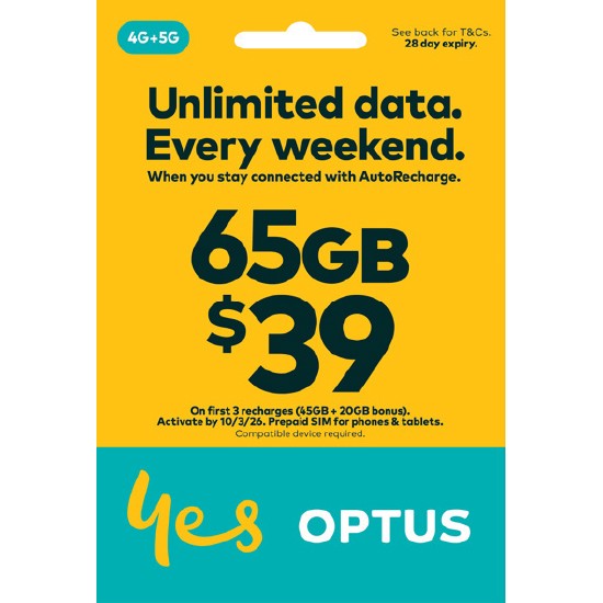 Optus $39 SIM Starter Kit*