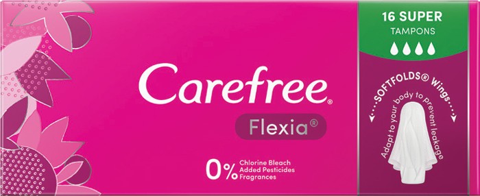 Carefree Flexia Super Tampons 16 Pack*