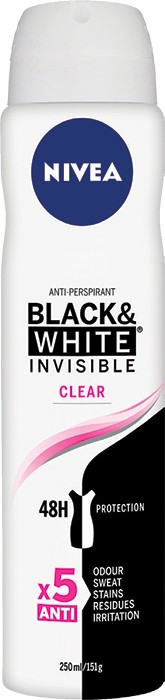 Nivea Antiperspirant Clear Deodorant 250mL