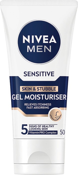 Nivea Men Sensitive Skin & Stubble Gel Moisturiser 50mL