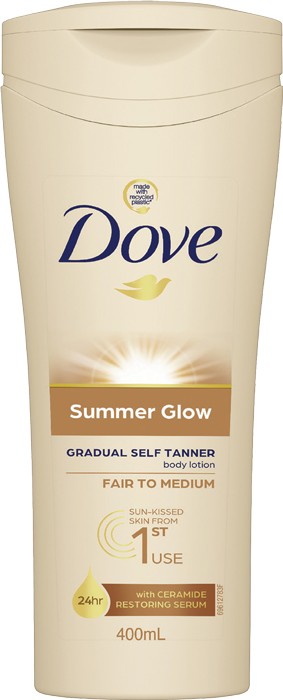 Dove Body Lotion Summer Glow Fair To Medium 400mL*