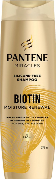 Pantene Miracles Biotin Moisture Renewal Shampoo 375mL