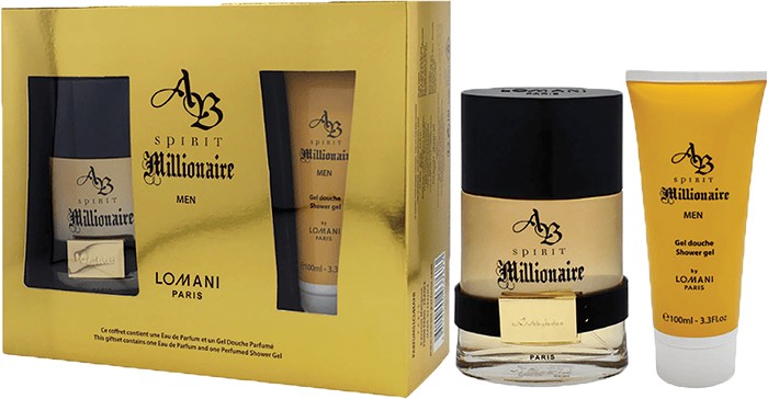 Lomani AB Spirit Millionare 100mL EDT 2 Piece Gift Set