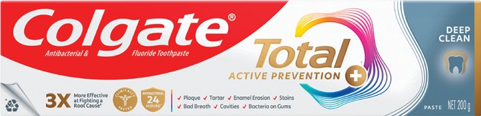 Colgate Total Active Prevention+ Toothpaste Deep Clean 200g*