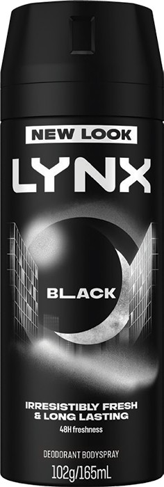 Lynx Deodorant Body Spray Black 165mL