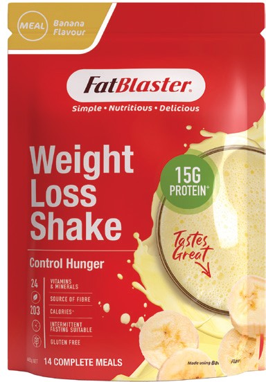 FatBlaster Weight Loss Shake 465g Banana Flavour*