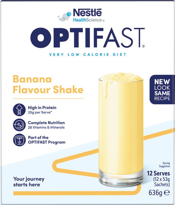 Optifast VLCD Banana Flavour Shake 12 Pack~