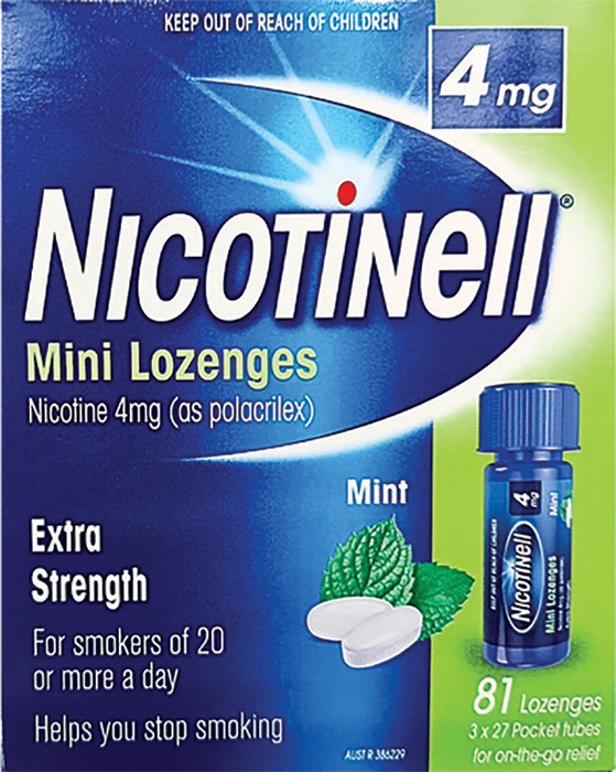 NEW Nicotinell Mini Lozenge Mint 4mg 81 Pack*