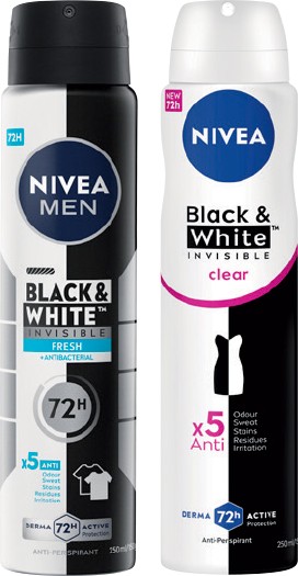 Nivea Anti‑perspirant Deodorant 250mL Selected Varieties