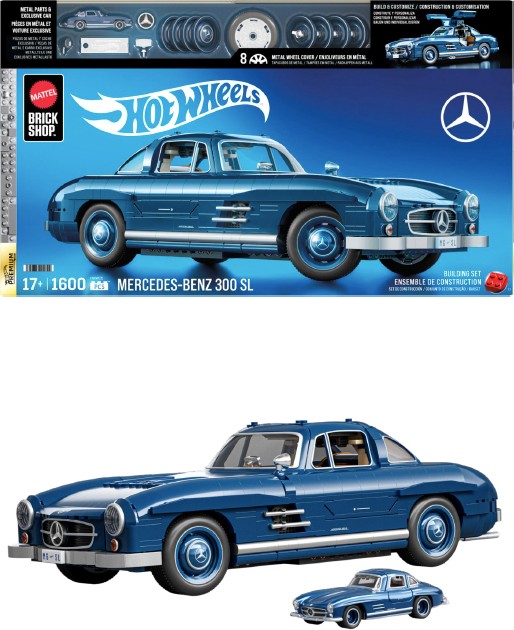 Mattel Brick Shop™ Hot Wheels® Mercedes-Benz 300 SL
