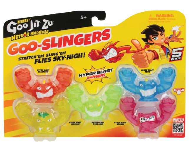 Heroes of Goo Jit Zu Assorted Meteor Madness Goo Slingers 5 Pack