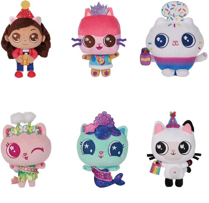 Gabby's Dollhouse Assorted Basic Plush Celebration