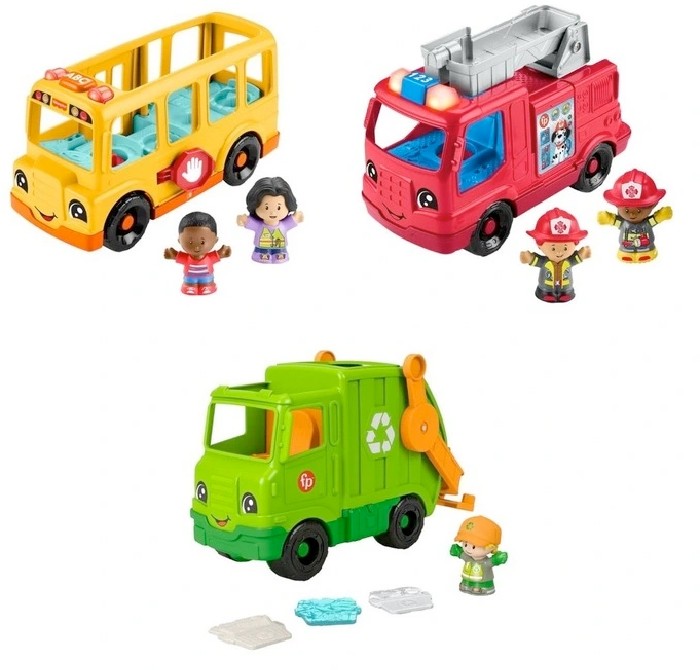 Fisher-Price Assorted Little People Large Musical Toy Vehicles