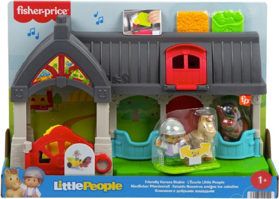 Fisher-Price Little People Friendly Horses Stable Toddler Playset