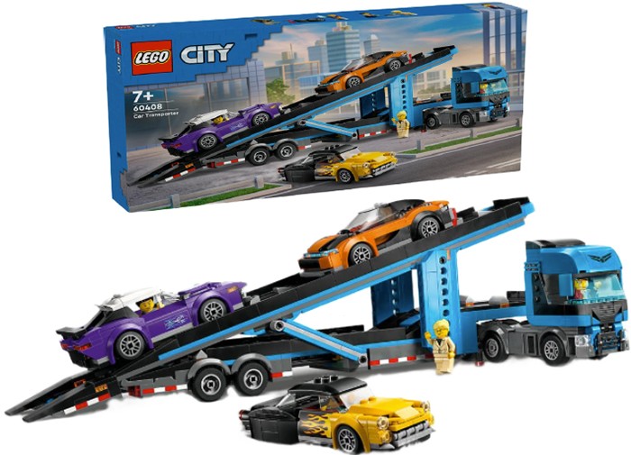 LEGO® City Car Transporter Truck with Sports Cars 60408