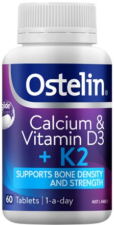 Ostelin Calcium & Vitamin D3 + K2 Tablets 60 Pack^