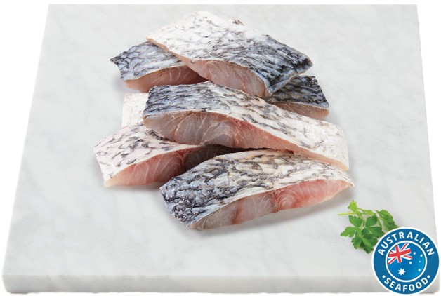 Coles Australian Fresh Barramundi Portions Skin On