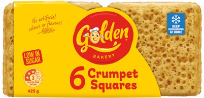 Golden Crumpet Squares 6 Pack