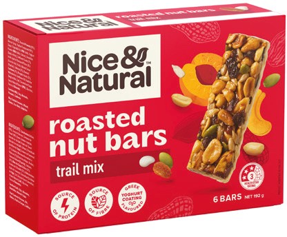 Nice & Natural Nut Bars 6 Pack Selected Varieties