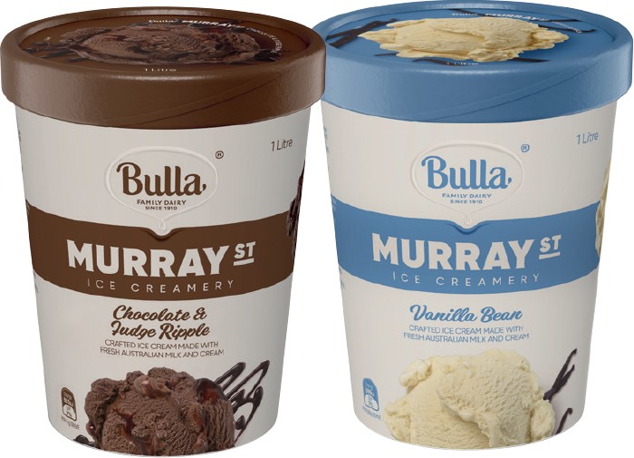 Bulla Murray St Ice Creamery 1 Litre Selected Varieties
