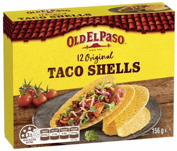 Old El Paso Taco Shells Original 156g