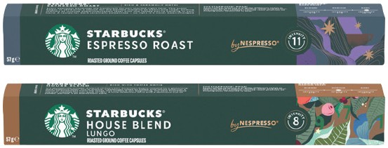 Starbucks by Nespresso Coffee Capsules 10 Pack Selected Varieties