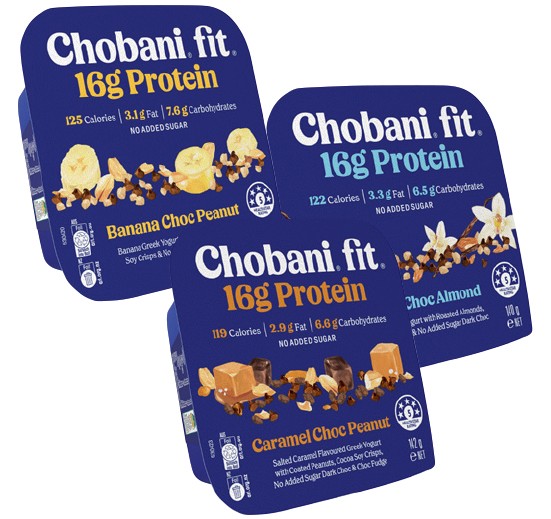 Chobani Fit Flip Yogurt 140‑142g Selected Varieties