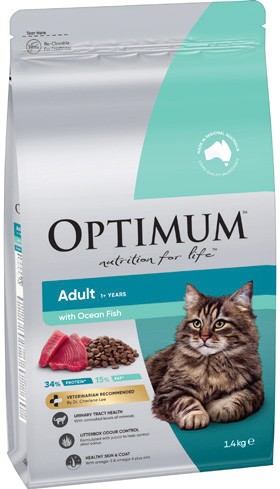 Optimum Dry Cat Food 1.4kg Selected Varieties