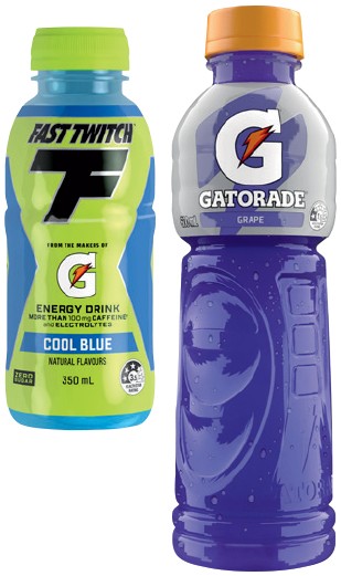Gatorade 600mL or Gatorade Fast Twitch 350mL Selected Varieties