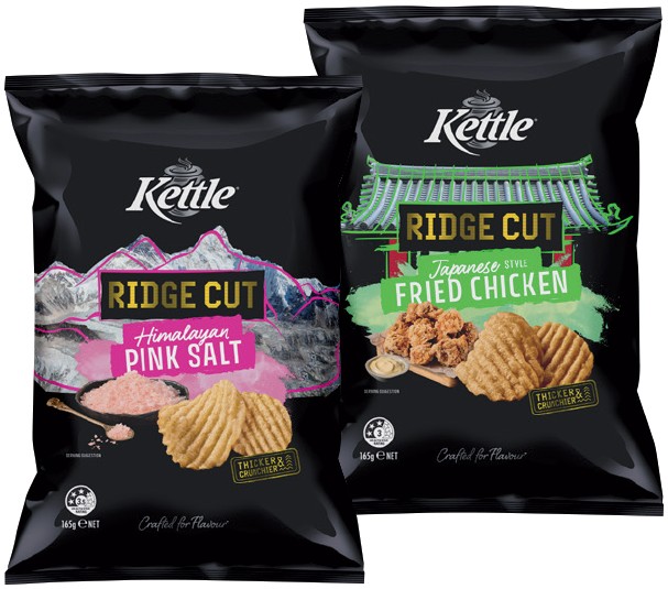 Kettle Ridge Cut Chips 165g or Red Rock Deli Chips 150-165g Selected Varieties