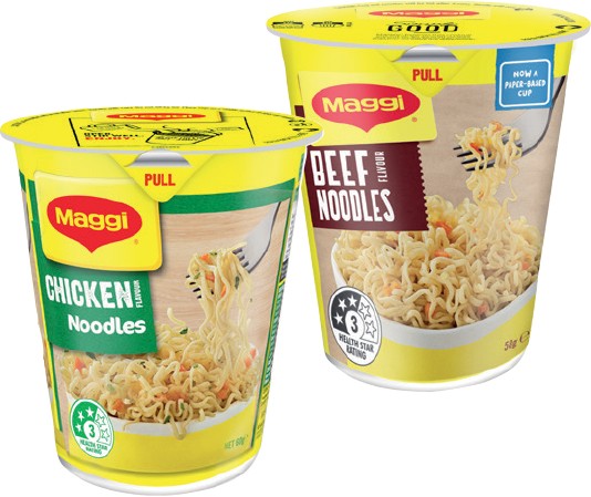 Maggi Cup Noodles 58‑65g Selected Varieties