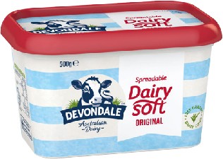 Devondale Spreadable Butter Tub 500g Selected Varieties