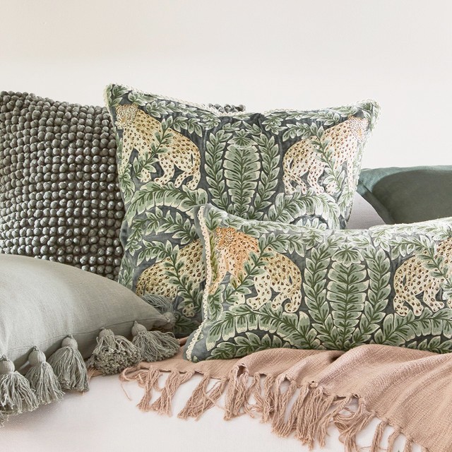 Tropique Jungle Square Cushion by M.U.S.E.