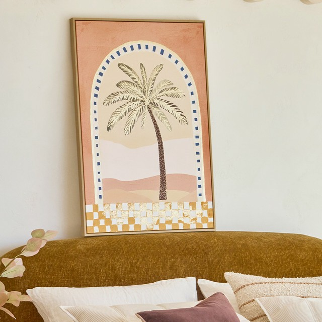 Check Palm Textured Wall Art by Habitat