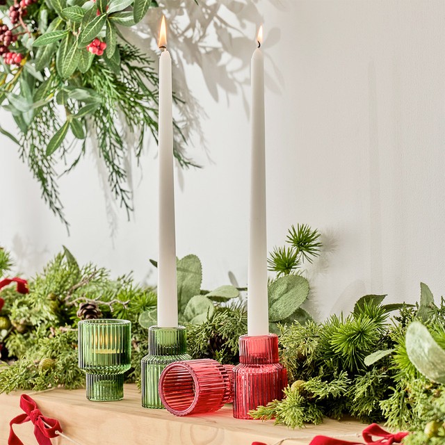 Lulu Tealight / Tapered Candle Holder by Habitat