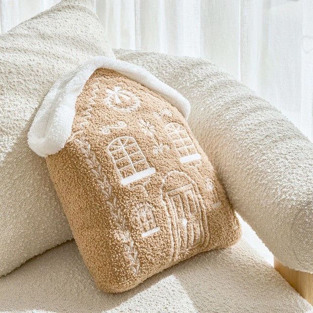 Gingerbread House Cushion by Pillow Talk