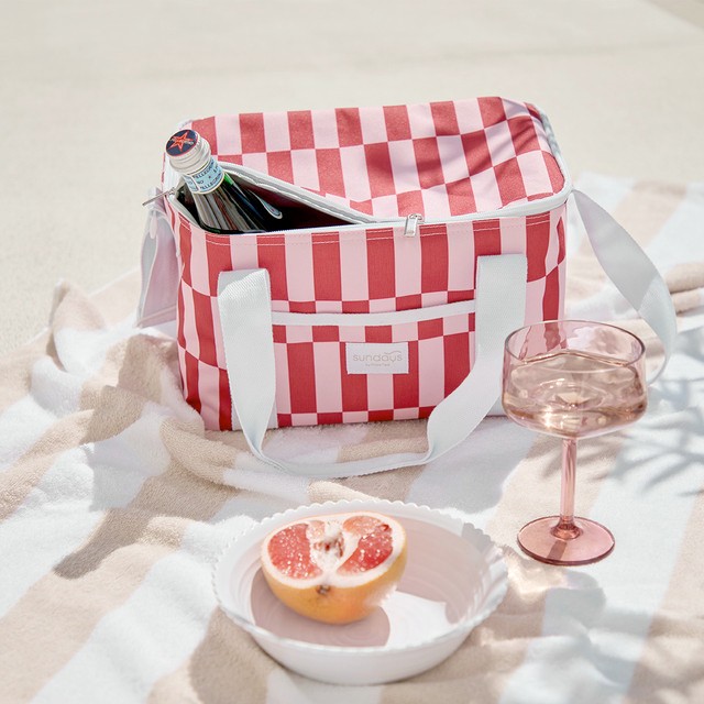 Sundays Mecca Check Cooler Bag by Pillow Talk