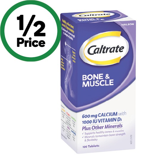Caltrate Bone & Muscle Health Tablets Pk 100~