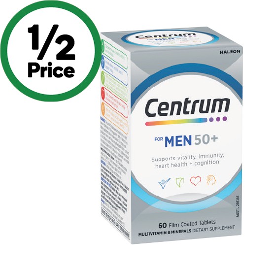 Centrum For Men 50+ Tablets Pk 60~